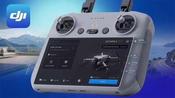 Pantalla de la app DJI Fly al detalle — curso online de DJI Fly